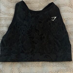 Gymshark Black Camouflage Tank Top